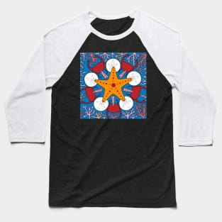 Starfish and Coral Baseball T-Shirt